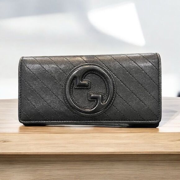 GUCCI BLONDIE LEATHER WALLET With Generic CHAIN Included - Picture 2 of 10